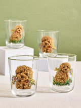 Charlie the Cockapoo Tumbler Glasses Set of 4