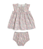 Petit Bateau floral dress bloomers set 3-36 months, imported from the UK