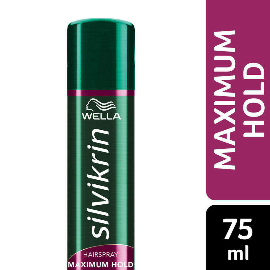 Wella Silvikrin Maximum Hold Hairspray, 75ml GOODS ASDA