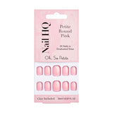 Nail HQ Petite Round Pink False Nails 24 Pieces