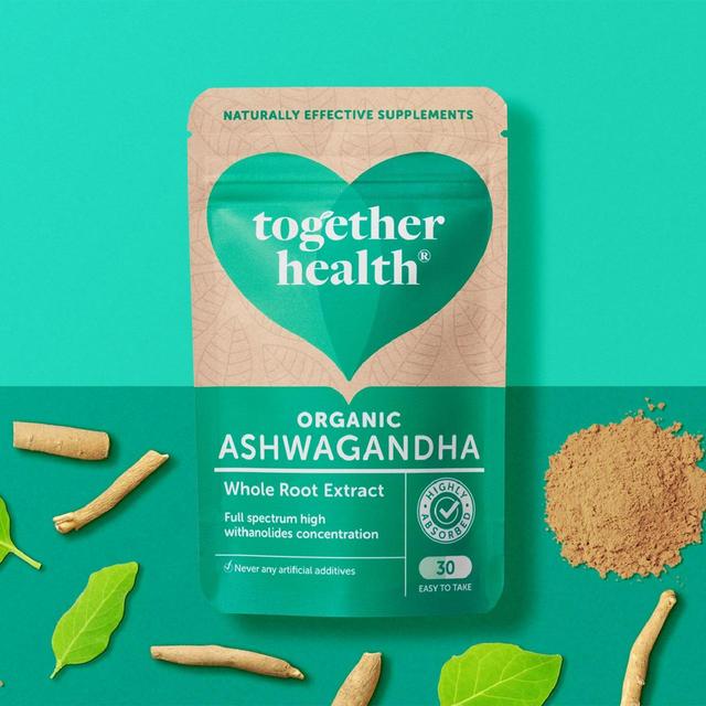 Together WholeHerbs Ashwagandha Vegetable Capsules 30 per pack GOODS M&S