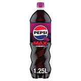 Pepsi Max Cherry No Sugar Cola Drink 1.25L