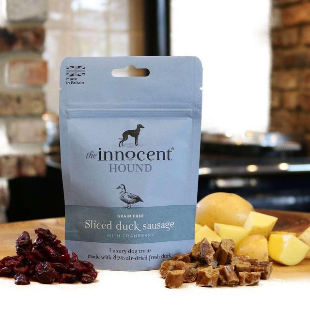 The Innocent Hound Sliced Duck Sausage with Cranberry Dog Treats 70g GOODS M&S