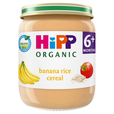 HiPP Organic Banana Rice Cereal Baby Food for 6+ Months 125g
