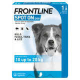 Frontline Spot On Flea and Tick Treatment for Medium Dogs 10-20kg - Flea Control Treatment