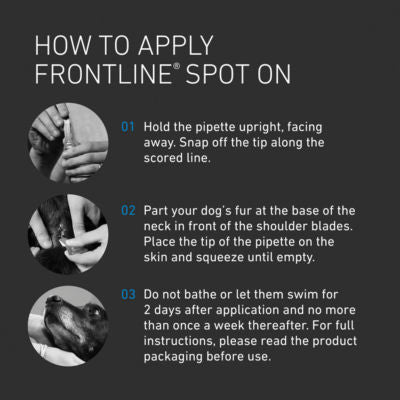 FRONTLINE Spot On flea treatment for dogs 2-10kg 0.67ml - British product