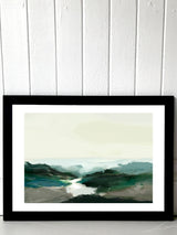 East End Prints Black Highland View Art Print by Dan Hobday