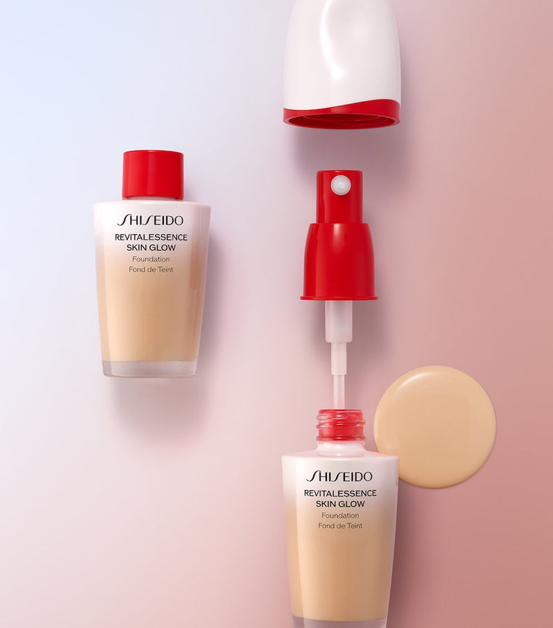Shiseido skin glow foundation with SPF 30 in 30ml, imported from the UK