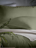 Appletree Green Cassia duvet cover and pillowcase set - British product