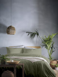 Appletree Green Cassia duvet cover and pillowcase set - British product