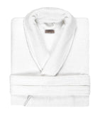 Cotton Terrycloth Bathrobe with Tie Fastening and Machine Washable
