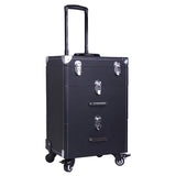 Livingandhome Cosmetic Makeup Travel Case 2 Drawers 36x23x49cm, imported from the UK