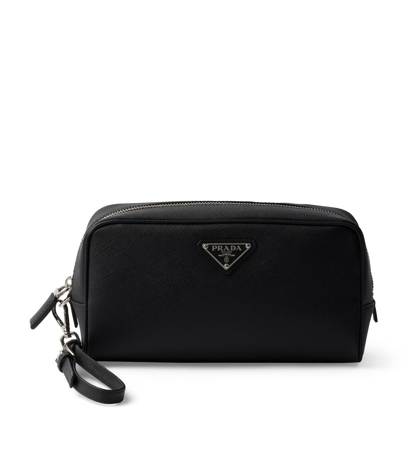 Prada Saffiano Leather Triangle Pouch