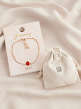 Gold Tone Birthstone Pully Bracelet Fashion Jewellery