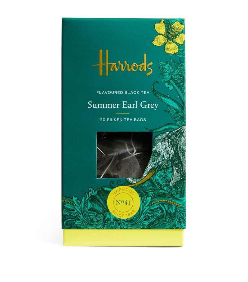Harrods Summer Earl Grey tea bags 20 tea bags, UK version
