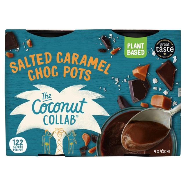 The Coconut Collaborative Dairy Free Salted Caramel Pots 4 x 45g GOODS M&S