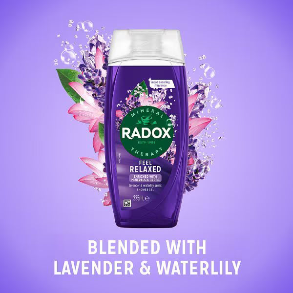 Radox mineral therapy feel relaxed shower gel 225ml - British product