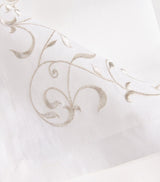 Dea Linen Embroidered Scroll Table Runner (50cm x 210cm)