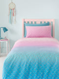 Catherine Lansfield Blue Mermaid Reversible Duvet Cover Set - British product