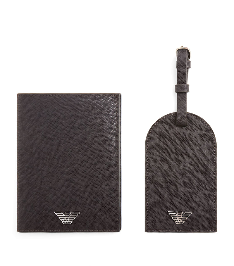 Emporio Armani passport holder and tag set - British product