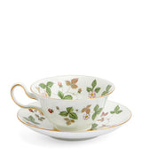 Wedgwood Wild Strawberry Fine China Teacup and Saucer