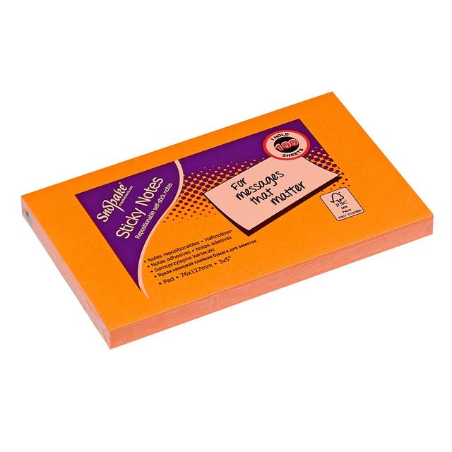 Sticky Note Cube Neon Assorted Pack GOODS M&S