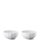 Georg Jensen Porcelain Bernadotte Petit Bowl Set of 2 Porcelain Serving Bowls