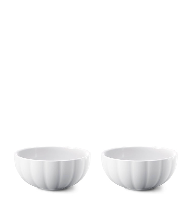 Georg Jensen porcelain Bernadotte petit bowl set of 2, UK version