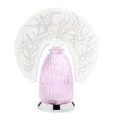 Lalique Rose Nebula Hirondelles Crystal Lamp