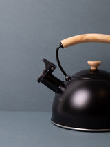 La Cafetiere Black Stovetop Whistling Kettle 1.6L