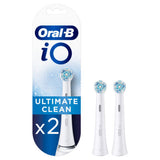 Oral-B iO Ultimate Clean Original Replacement Round Brush Heads for Electric Toothbrush 2-Pack