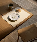 Square Corduroy Coasters Set of 4 with Recycled Leather and Natural Rubber