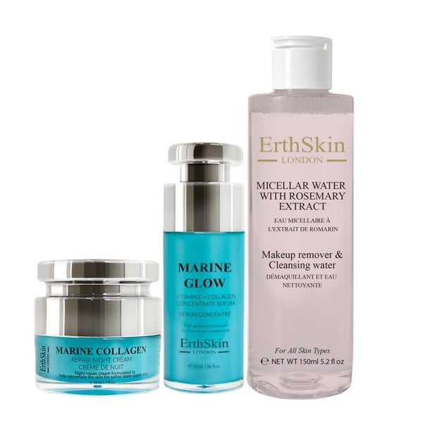 ErthSkin Marine Glow Anti-Aging Set 3-piece - British product