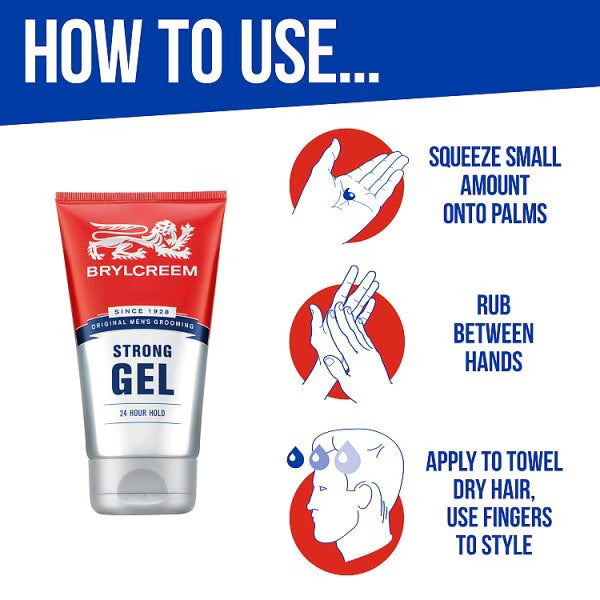 Brylcreem Strong Hair Gel 150ml - British product