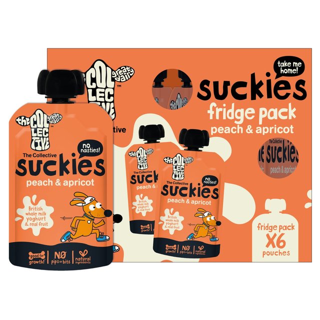 The Collective Kids Peach & Apricot Suckies Yoghurt Multipack 6 x 90g GOODS M&S