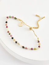Estella Bartlett Burgundy Tourmaline Amelia Bracelet Adjustable