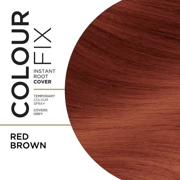 Superdrug colour fix root cover red brown (British brand)