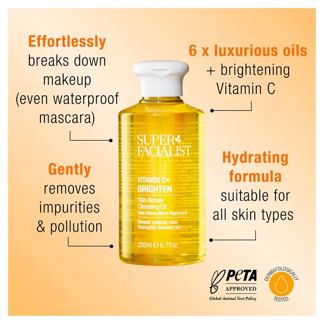 Super Facialist Vitamin C Cleansing Oil 200ml GOODS M&S
