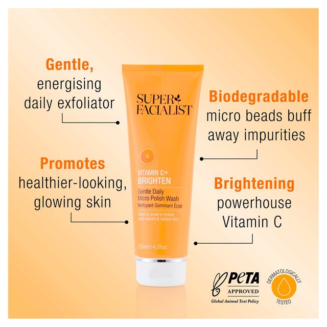 Super Facialist Vitamin C Polishing Face Wash 125ml GOODS M&S