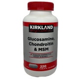 Kirkland Signature glucosamine chondroitin MSM supplement 220 count, UK version