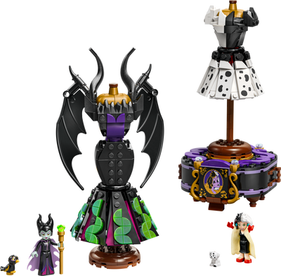 LEGO Disney Villains Maleficent and Cruella De Vil Dress Building Set 524 Pieces