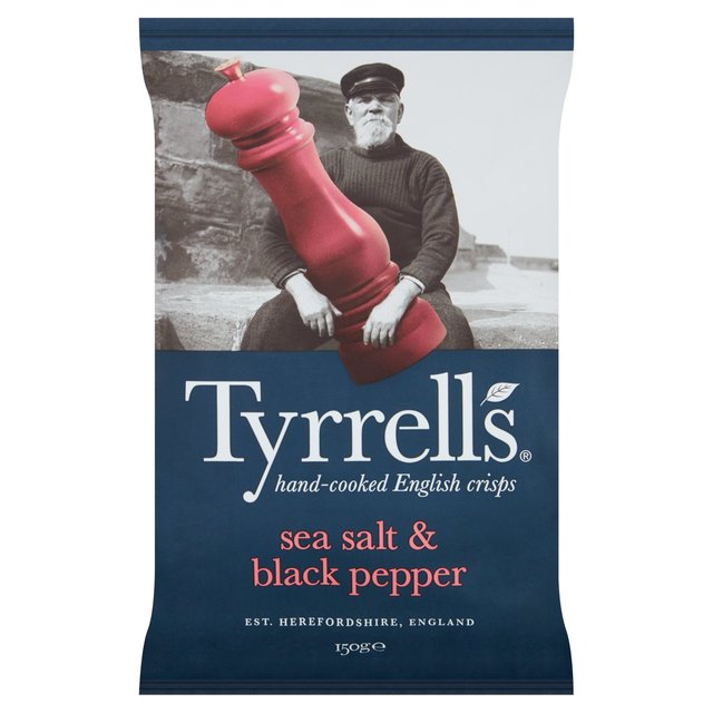 Tyrrells Sea Salt & Black Pepper Sharing Crisps 150g GOODS M&S