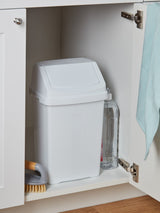 Wham White Casa Swing Bin 8L