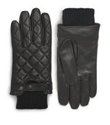Barbour Quilted Leather Winter Gloves