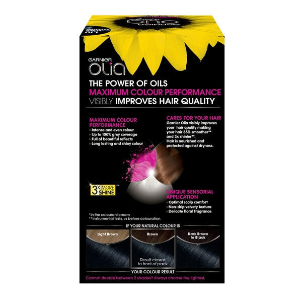 Garnier Olia 1.10 Black Sapphire Hair Dye, UK version
