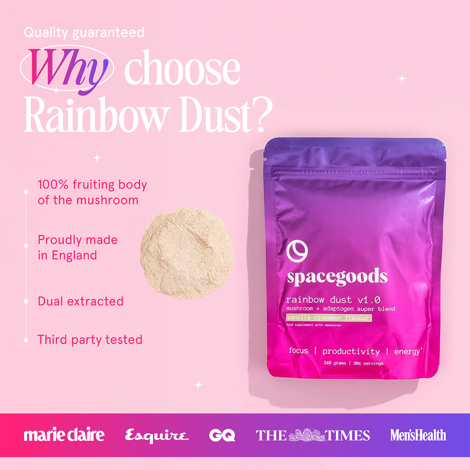 Spacegoods Astro Dust Chocolate Superfood Powder 240g - 998535