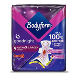 Bodyform Ultra Goodnight Extra Large Sanitary Towels 9 pack