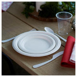 White 22cm Bagasse Party Plates 10 per pack GOODS M&S