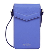 Smythson Calfskin Panama Envelope Phone Case