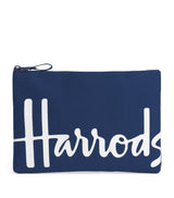 Harrods Medium Cotton Logo Storage Pouch